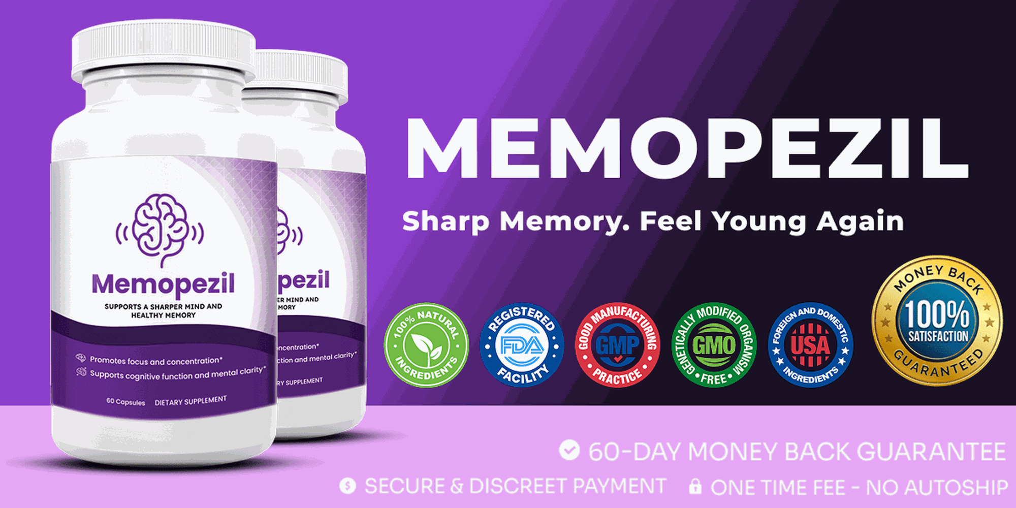 Memopezil - Sharp Memory. Feel Young Again